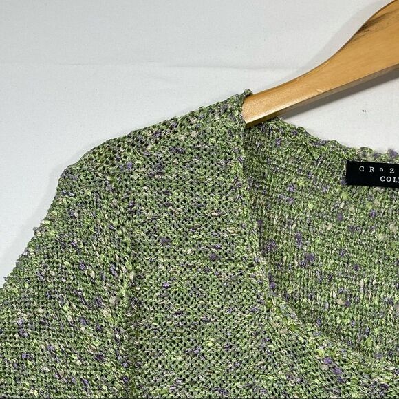 Crazy Horse Collection Green Knitted  Top - Picture 6 of 14
